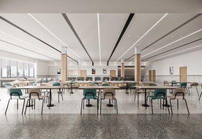 现代餐厅3D模型下载